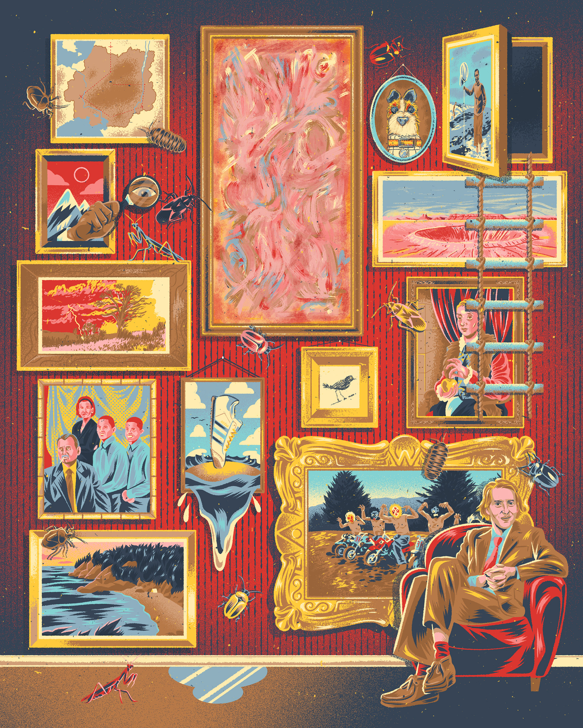 Little White Lies No.108 design editorial editorial design editorial illustration film graphic design illustration little white lies magazine movie wes anderson