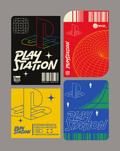 PlayStation branding design faelpt illustration instagram lettering playstation type typedesign typography ui
