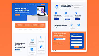 Impact Agency Website UI agency branding development fun graphic design landing page logo services ui ux website website design