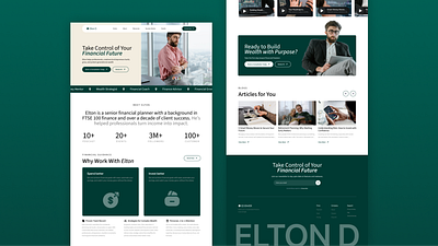 Finance Advisor Landing Page UI advisor branding development finance graphic design landing page ui ux web design website
