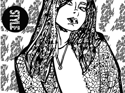 Textured portrait banner banner graphic design