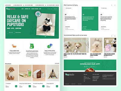 Pet Care Website Ui Design animal care dog website ecommerce ecommerce website design landing page modern pet care website modern website pet adoption website pet care pet care landing page pet care website design pet food pet shop pet store website pet ui pet website pets ui ux web design
