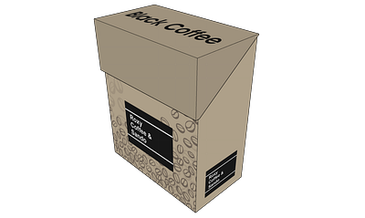 Coffee Box Packaging 3d branding design graphic design logo packaging