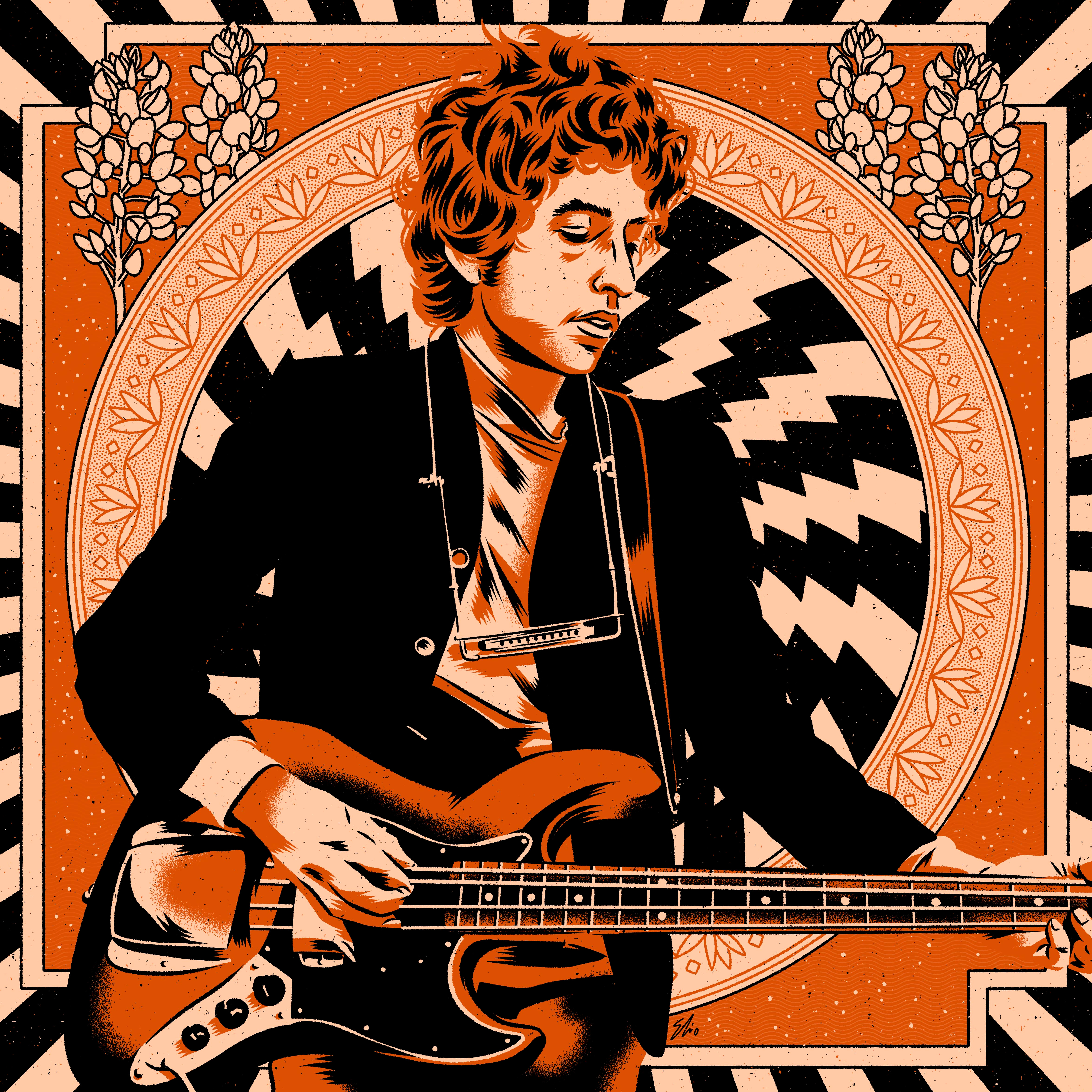 Bob Dylan Blonde On Blonde Re-issue Print blonde on blonde bob dylan bob dylan art bob dylan illustration design graphic design illustration music art music design retro vinyl