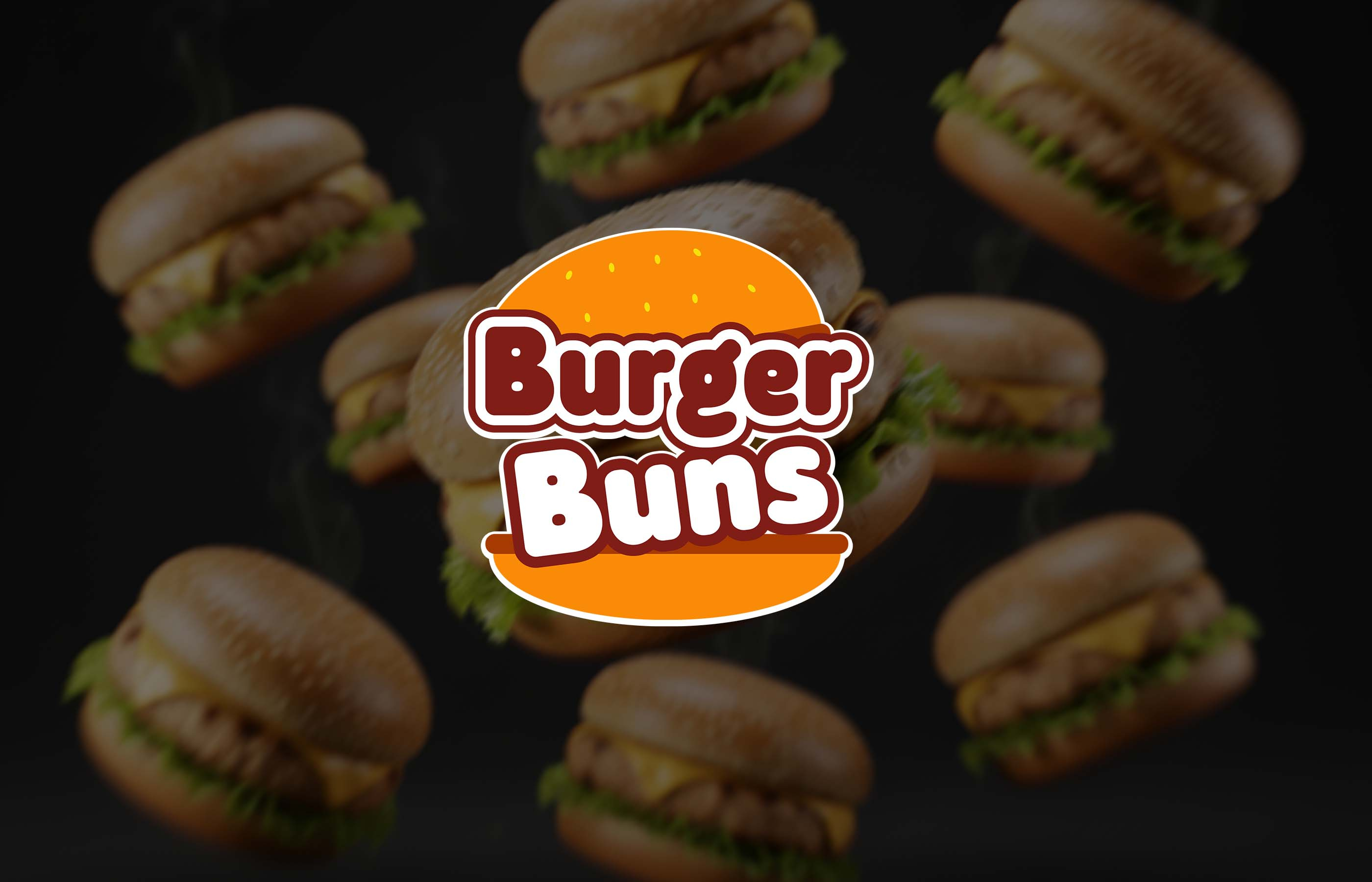 BurgerBuns Logo & Branding adobe adobe portfolio advertising brand identity branding branding concept cafe desiner digital marketing fastfood branding graphic design illustrator logo logo designer social media