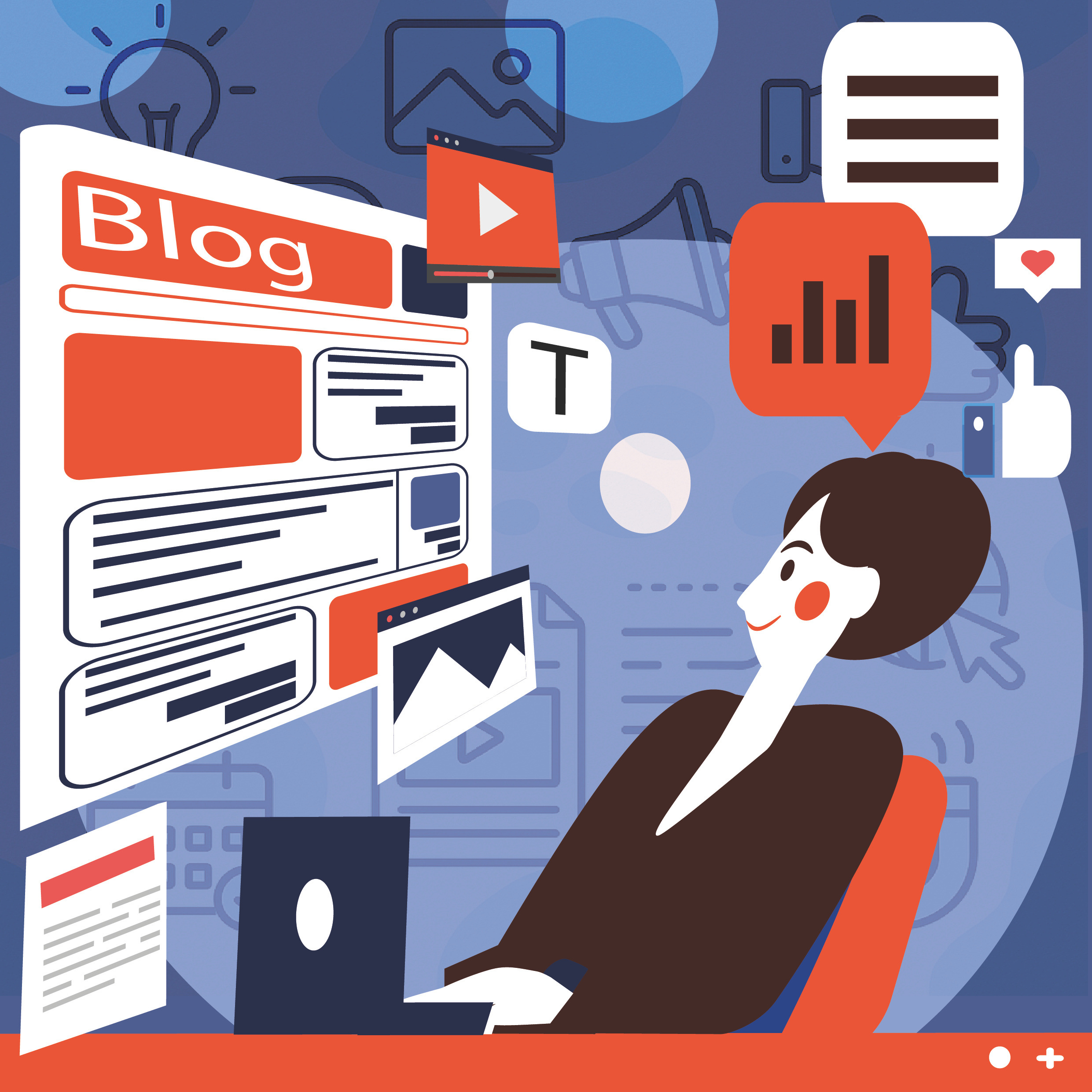 Content marketing has a thousand forms. design graphic graphic design illustrated illustration vector