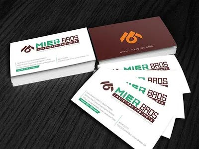 MB Front BC redesign business cards graphic design home logo roof