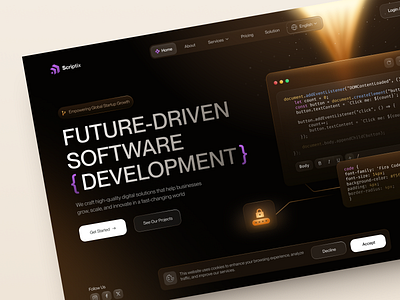 Website Design for IT & Software Development design interface product service startup ui ux web website