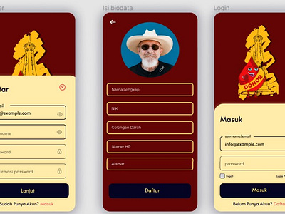 Aplikasi Donor Darah app branding design graphic design illustration logo typography ui ux vector