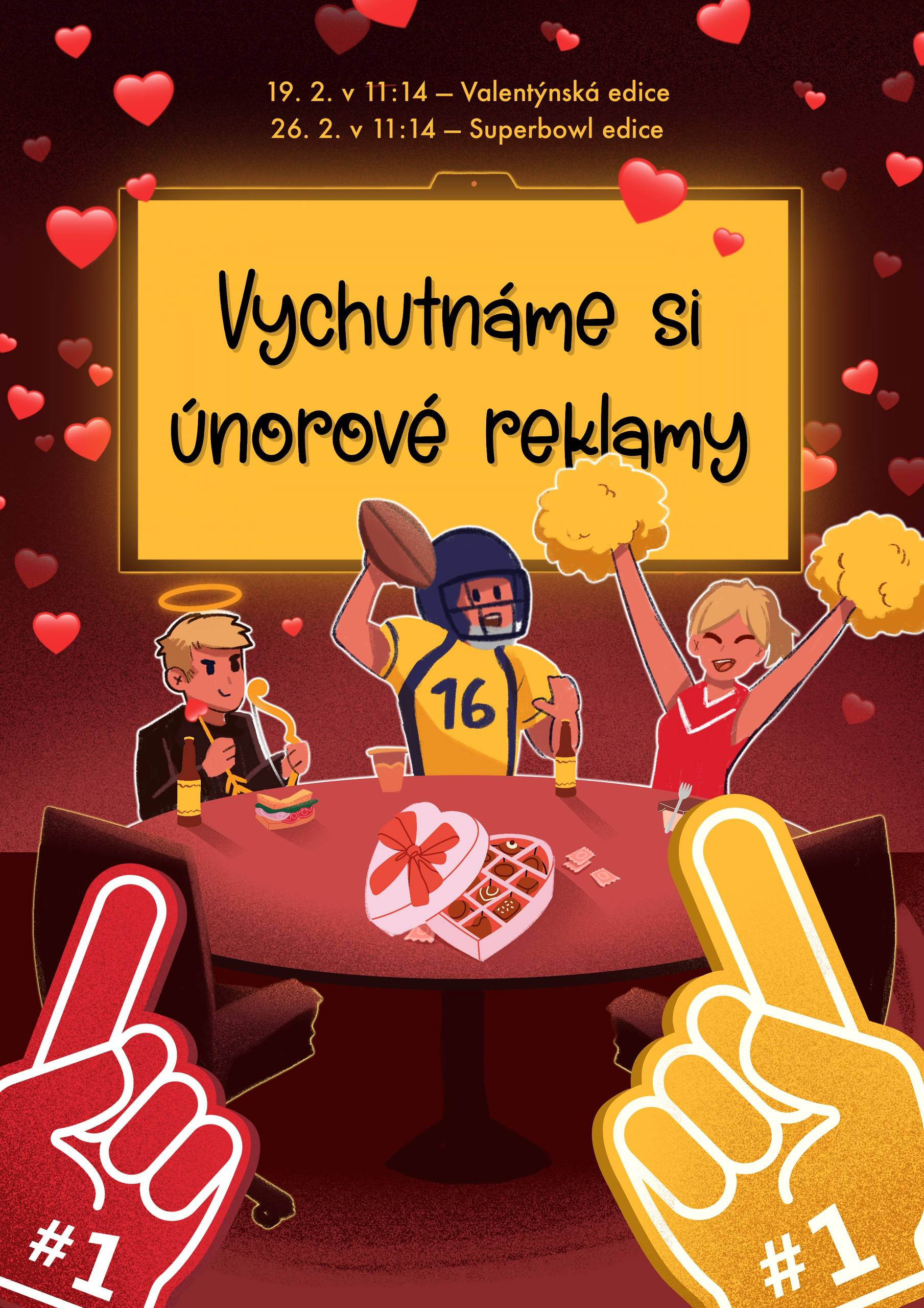 Internal Event Campaign: Ad Lunch brand design digital drawing graphic design grunge handpaint illustration print textured