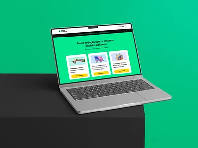 Design landin page redação descomplica descomplica design figma graphic design landingpage mockup product ui ux