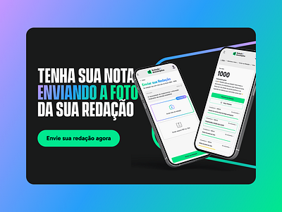 Design sessão redação descomplica descomplica gradiente graphic design landing page lp mockup product design ui ux