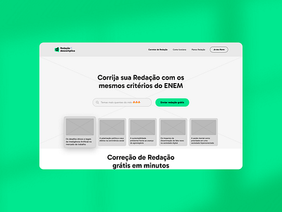 Wireframe Redação Descomplica descomplica figma graphic design ui ux webdesign wireframe