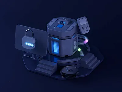 Crypto 3D Visuals 3d app bitcoin blockchain coins crypto cryptocurrency defi design fintech illustration payment security trading ui ux visuals web3