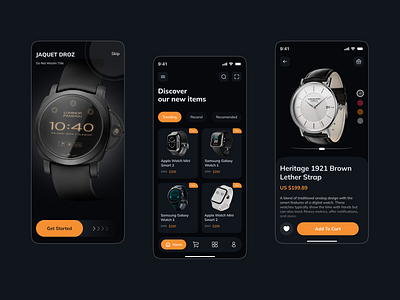 TimeZone – Smart Watch Store App 2025 design trend app design digital elegance ecommerce app design fashion ecommerce luxury watch mobile mobile app mobile ecommerce app online shopping app premium watches app smart shopping smart watch app smart watch life style your time ui ux watch store watch store app watch style