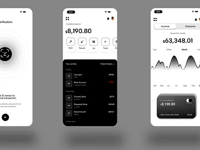 Fintech apps, manage your money and web 3. app app design graphic design ui ux