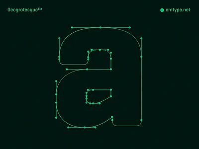 Geogrotesque animation green motion graphics