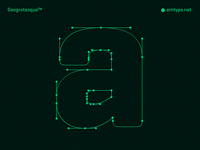 Geogrotesque animation green motion graphics