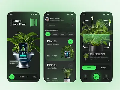 AI Smart Plant Care Mobile App – Grow Smarter, Not Harder ai ai plant care aismartapp garden gardening app home plant indoor plant mobile app mobileappdesign modern nature naturedesign plant app plant care plant nersury plant shop plantcareapp scanning uiuxdesign website