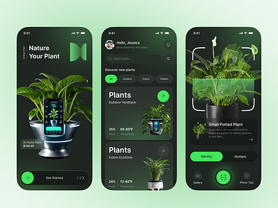 AI Smart Plant Care Mobile App – Grow Smarter, Not Harder ai ai plant care aismartapp garden gardening app home plant indoor plant mobile app mobileappdesign modern nature naturedesign plant app plant care plant nersury plant shop plantcareapp scanning uiuxdesign website