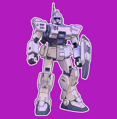 EZ8 gundam procreate robot robots sticker