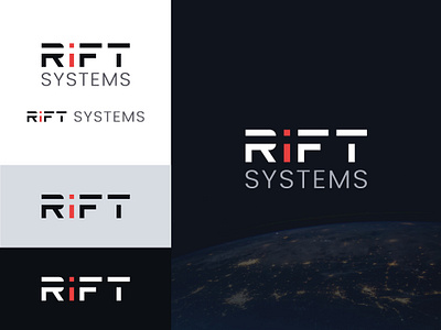 RiFT Systems logo aerospace branding logo technology