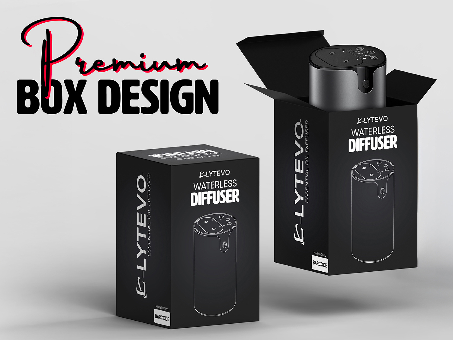Waterless Diffuser – Packaging Design - Box Design box design graphic design label design packaging design premium packiging design