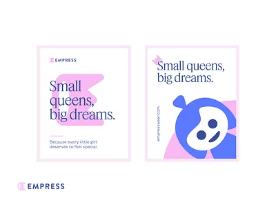 Empress Social Poster Design 01 branding card character clean communication design crwn empress facebook illustration instagram linkedin logo logodesign mascot poster queen social media design symbol