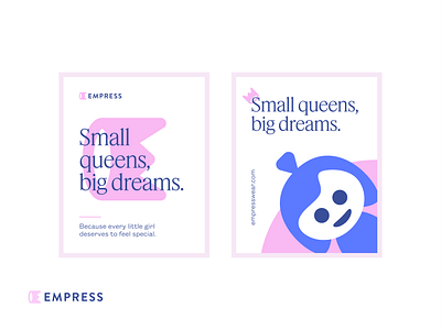 Empress Social Poster Design 01 branding card character clean communication design crwn empress facebook illustration instagram linkedin logo logodesign mascot poster queen social media design symbol