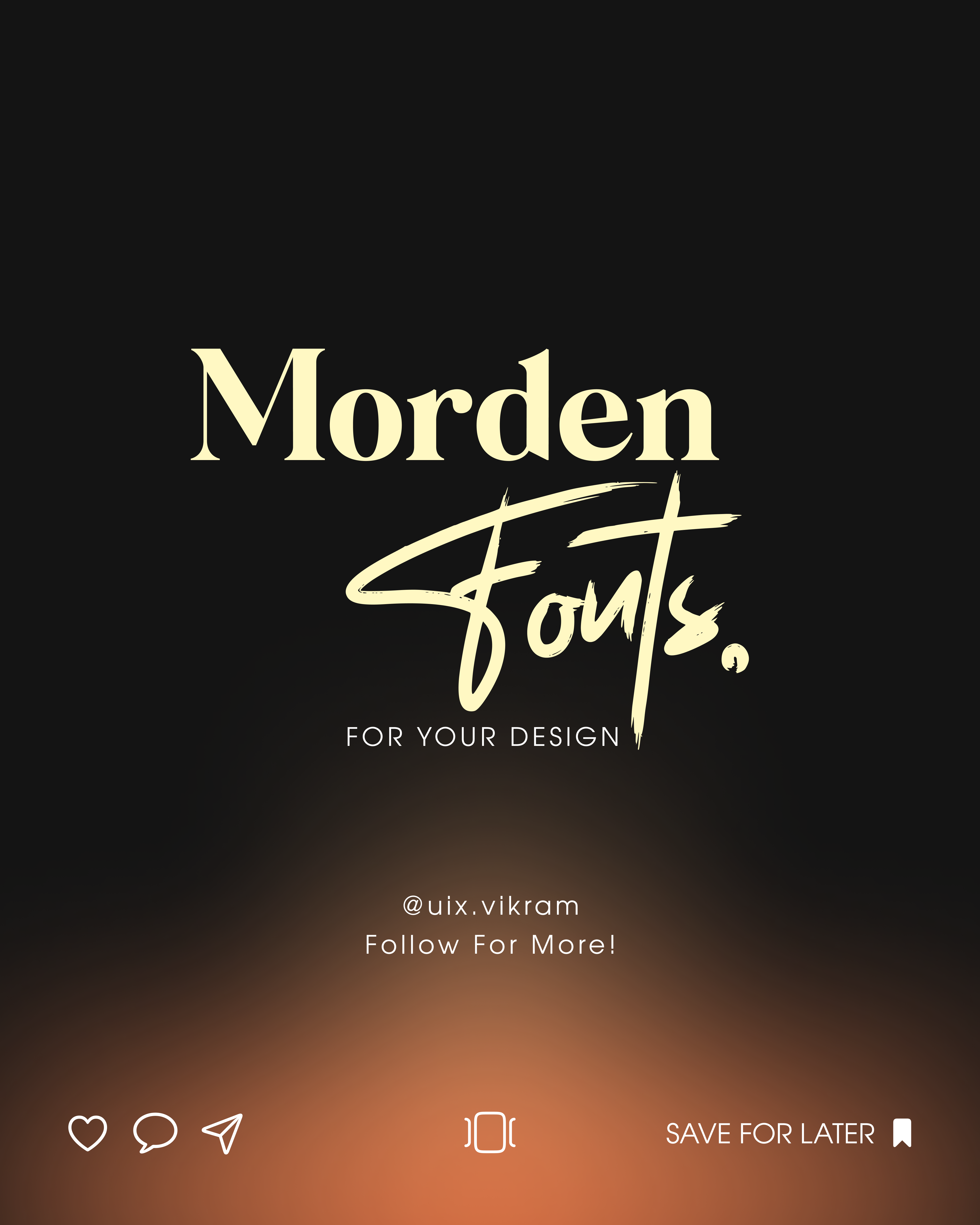 🪄Morden Font Collections⚡ animation branding font logo mordenfont ui