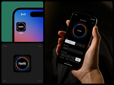 Icon Design & Mobile UI for Internet Speed App animation app icon design design studio graphic design icon illustration interaction interface mobile mobile design ui user experience user interface ux web web app design webdesign website website design