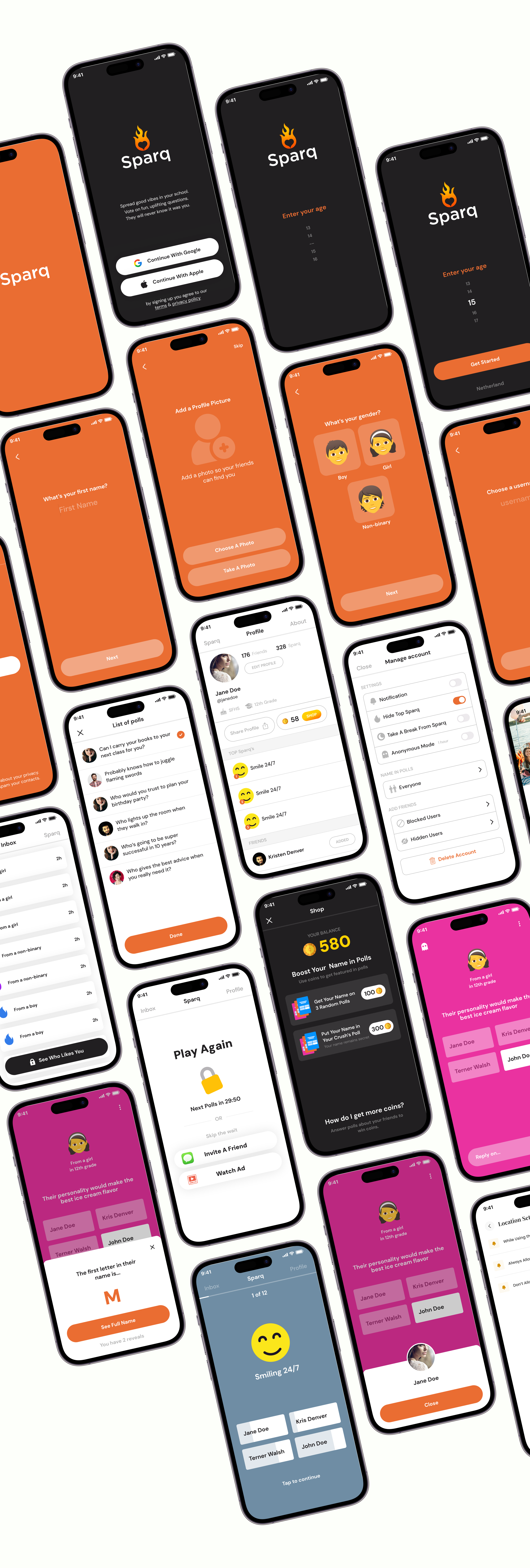 Example of Mobile App UI/UX Design (I Os & Android)