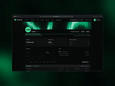 Whistle - Trading platform crypto dashboard platform trading ui uiux ux web design