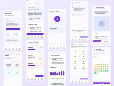 Mood app (AI generated) health mobile app selfcare wellbeing