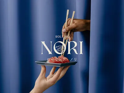Rolling Nori - sushi restaurant branding aesthetic brand brand identity branding design elegant graphic design logo logo design logo designer logodesign logotype luxury minimalism minimalistic modern premium restaurant sushi bar