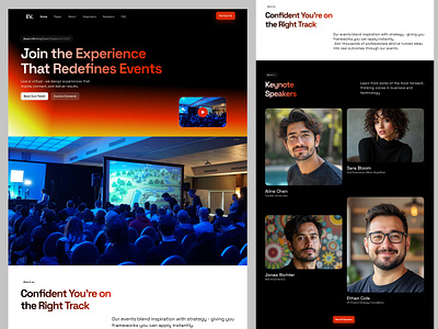 Event, Conference Website Design agency website branding design landing page service startup ui ux web design website