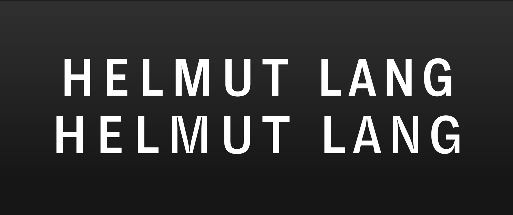 Helmut Lang Logo by Hannes Famira on Dribbble