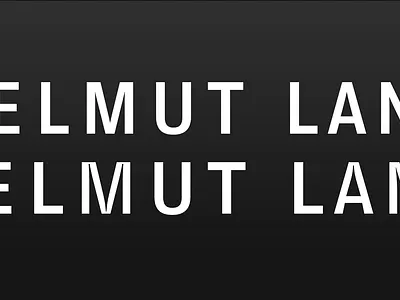 Helmut Lang Logo branding corporate design custom type design fashion font glyph identity logo type design typeface typeface design word mark