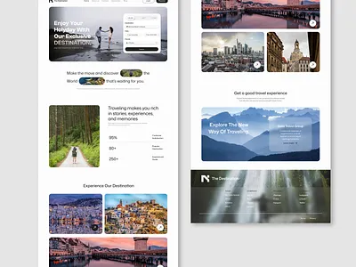 Tour Planning Landing Page Design landing page design ui ui designer ux researcher website designer