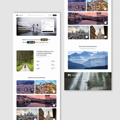 Tour Planning Landing Page Design landing page design ui ui designer ux researcher website designer