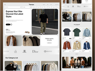 Fashion E-Commerce Website classic fashion clothing ecommerce fashion fashion brand website fashion landing page fashion logo fashion store fashion website fashion website ui fashion website ui design figma ui uiux website