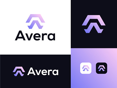 Avera Futuristic Lettermark Logo for Crypto, Web3, and Fintech a logo arrow logo blockchain tech logo brand identity branding crypto logo defi logo futuristic logo lettermark logo logo logo design logo designer logotype minimalistic modern tech logo saas logo startup startup identity tech identity web3 logo