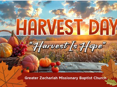 Harvest Day Banner autumn harvest