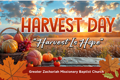 Harvest Day Banner autumn harvest