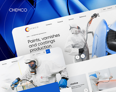 SEO-based website for a paints producer figma modx website paint producer website ui design website website design website development