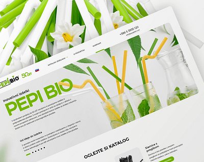 SEO-based website for a bioplastic goods producer bio plastic bio plastic producer website modx website ui design ux design website website development