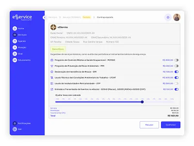 Pricing & Service Management Dashboard – SaaS Platform UI b2b design