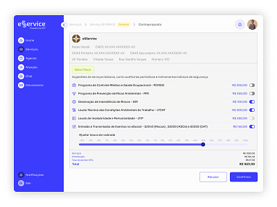 Pricing & Service Management Dashboard – SaaS Platform UI b2b design