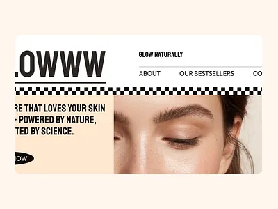 Landing page for a cosmetics brand beautywebsite cosmetics landing landingpage ui uidesigner uiux uiuxdesigner webdesign webdesigner website websitedesign