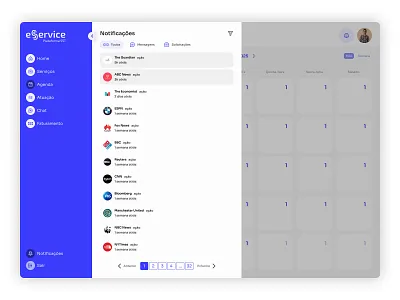Notification Center – SaaS Dashboard UI business app